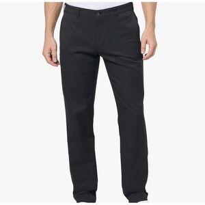 PGA Tour Men's Black Dress Pants Straight Leg Golf Trousers Size 36/30 NWOT